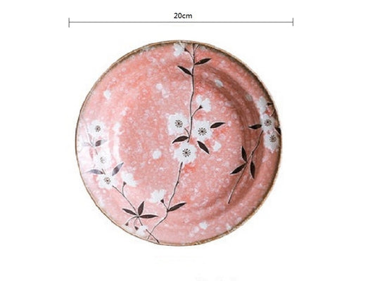 2023088 Pink Sakura 20 * 4cm Deep Plate