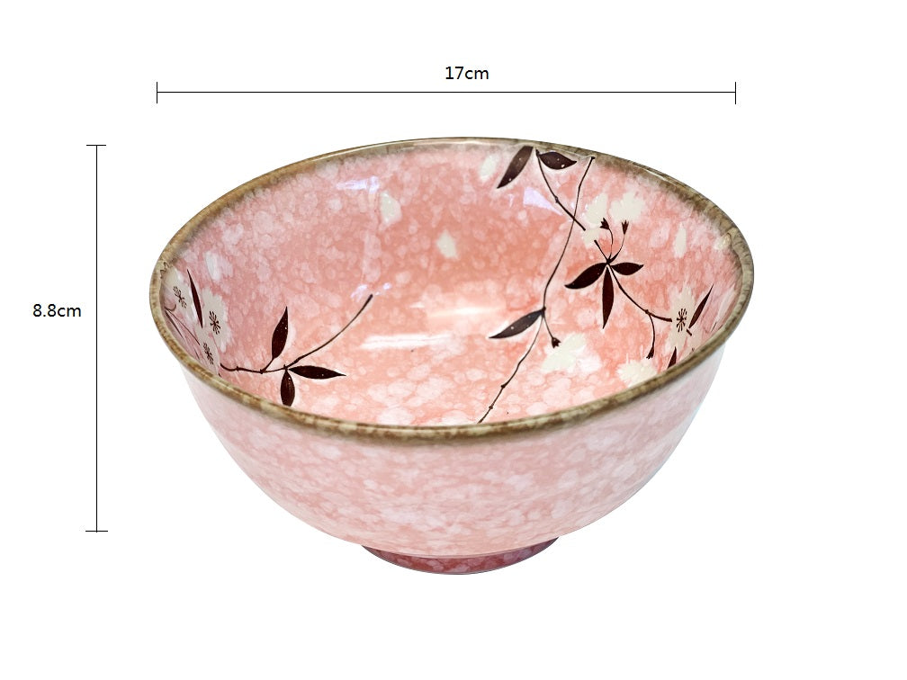2023223 Pink Sakura 17*8.8cm Salad Bowl