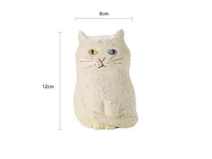SP3023160/SP3023161 Large/Small Interpupil Squat Cat Decoration With Gift Box