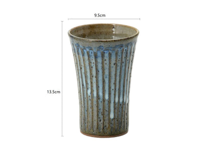SP3023175/SP3023176 Blue Carved Handmade Tall/Medium Cup