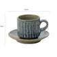 SP3023102/SP3023188 White/Cyan Handmade Cup Set 7.5*6.5cm