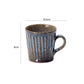 SP3023195/SP3023196 White/Blue Carved Handmade Mug 8.5*9cm